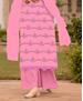 Picture of Delightful Pink Straight Cut Salwar Kameez