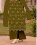 Picture of Exquisite Mahendi Straight Cut Salwar Kameez