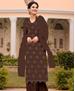 Picture of Amazing Coffee Straight Cut Salwar Kameez