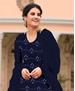 Picture of Alluring Blue Straight Cut Salwar Kameez