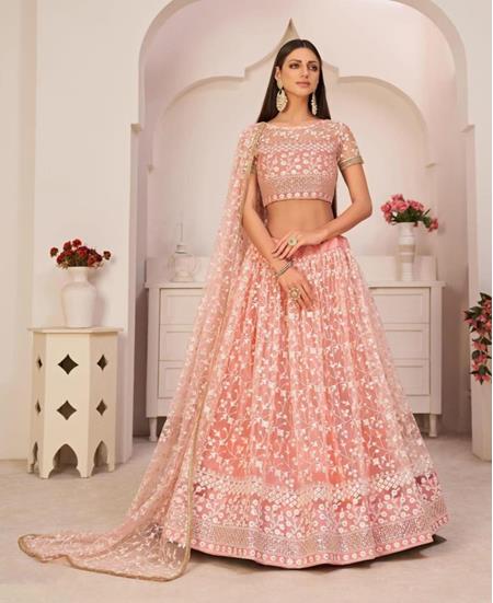 Picture of Grand Pink Lehenga Choli