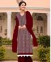 Picture of Shapely Maroon Straight Cut Salwar Kameez