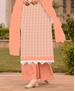 Picture of Sightly Peach Straight Cut Salwar Kameez