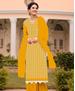 Picture of Shapely Yellow Straight Cut Salwar Kameez