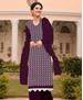 Picture of Lovely Wine Straight Cut Salwar Kameez