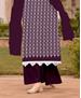 Picture of Lovely Wine Straight Cut Salwar Kameez