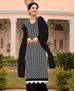 Picture of Pretty Black Straight Cut Salwar Kameez