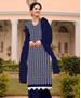 Picture of Classy Blue Straight Cut Salwar Kameez