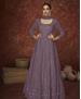 Picture of Resplendent Purple Anarkali Salwar Kameez