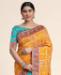 Picture of Beautiful Yellow Silk Saree