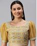 Picture of Appealing Yellow Designer Blouse