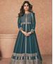 Picture of Splendid Teal Party Wear Salwar Kameez