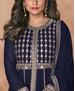 Picture of Enticing Blue Party Wear Salwar Kameez