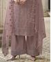 Picture of Elegant Coffee Straight Cut Salwar Kameez