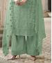 Picture of Ideal Green Straight Cut Salwar Kameez