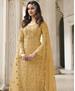 Picture of Classy Yellow Straight Cut Salwar Kameez