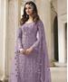 Picture of Resplendent Purple Straight Cut Salwar Kameez