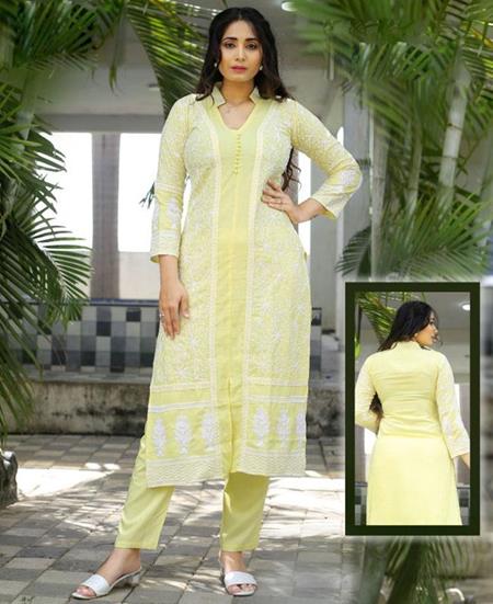 Picture of Charming Yellow Kurtis & Tunic