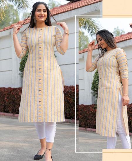 Picture of Graceful Yellow Kurtis & Tunic