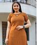 Picture of Alluring Dark Yellow Kurtis & Tunic