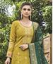 Picture of Stunning Mustard Straight Cut Salwar Kameez