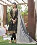 Picture of Fine Black Straight Cut Salwar Kameez