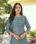 Picture of Admirable Teal Blue Kurtis & Tunic