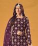 Picture of Radiant Wine Straight Cut Salwar Kameez