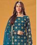 Picture of Elegant Blue Straight Cut Salwar Kameez