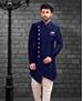 Picture of Statuesque Navy Blue Indo Western