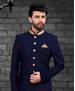 Picture of Statuesque Navy Blue Indo Western