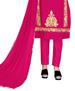 Picture of Good Looking Pink Straight Cut Salwar Kameez