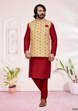 Picture of Elegant Burgundy Kurtas