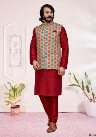 Picture of Sightly Burgundy Kurtas