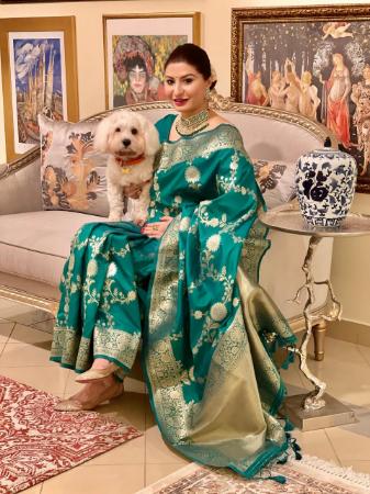 Picture of Well Formed Mint Green Casual Sarees