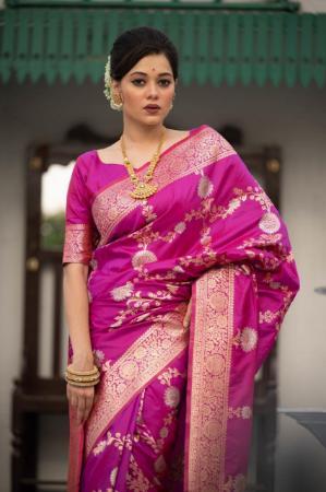 Picture of Excellent Purple Casual Sarees