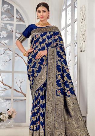 Picture of Fascinating Blue Casual Sarees