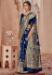 Picture of Well Formed Navy Blue Casual Sarees