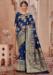 Picture of Well Formed Navy Blue Casual Sarees