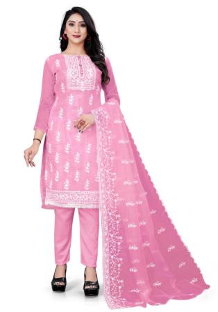 Picture of Excellent Pink Straight Cut Salwar Kameez