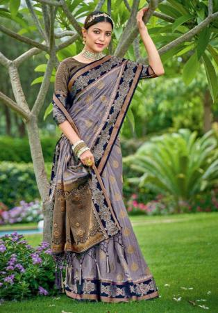 Picture of Nice Dove Grey Saree