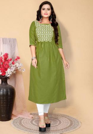 Picture of Elegant Forest Green Kurtis & Tunic