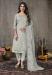 Picture of Magnificent Cotton Sage Green Straight Cut Salwar Kameez