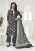 Picture of Well Formed Silk Grey Straight Cut Salwar Kameez