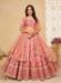 Picture of Well Formed Silk Pink Lehenga Choli