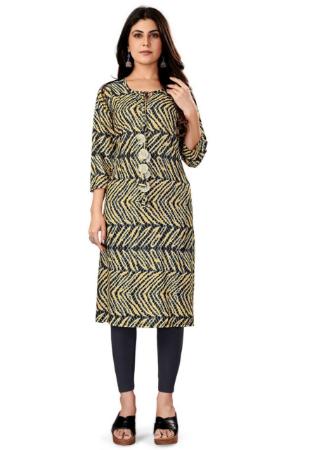 Picture of Classy Rayon Grey Kurtis & Tunic