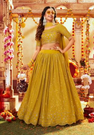 Picture of Admirable Satin Mustard Saree