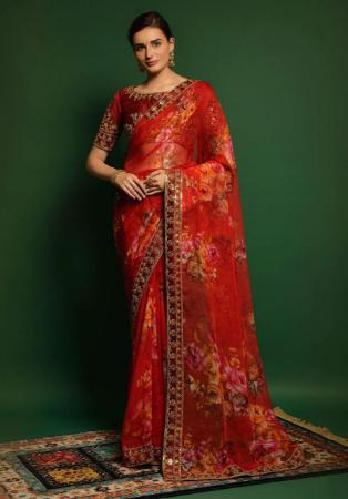 Picture of Sublime Georgette Tangrin Tango Saree