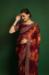 Picture of Alluring Georgette Burgundy Saree