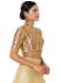 Picture of Lovely Silk Golden Designer Blouse